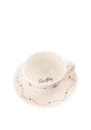 Aynsley Naughty or Nice Cappuccino Cup and Saucer, Set of 2
