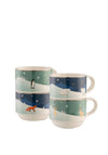 Aynsley Winter Animals Stacking Mugs, Set of 4