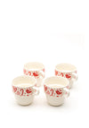 Aynsley Belleek Christmas Scandi Print Stacking Mugs, Set of 4