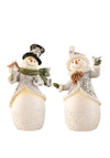 Aynsley Christmas Figurines, Pair of Snowmen