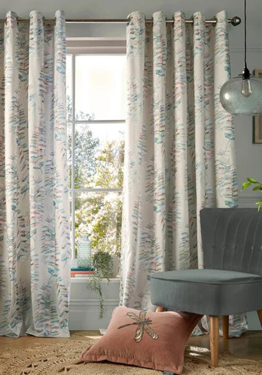 Voyage Maison Azolla Fully Lined Eyelet Curtains, Multi