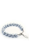 Absolute Jewellery Pearl Bracelet with Silver fixings, Grey