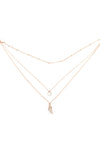 Absolute Multi-Layer Necklace, Rose Gold