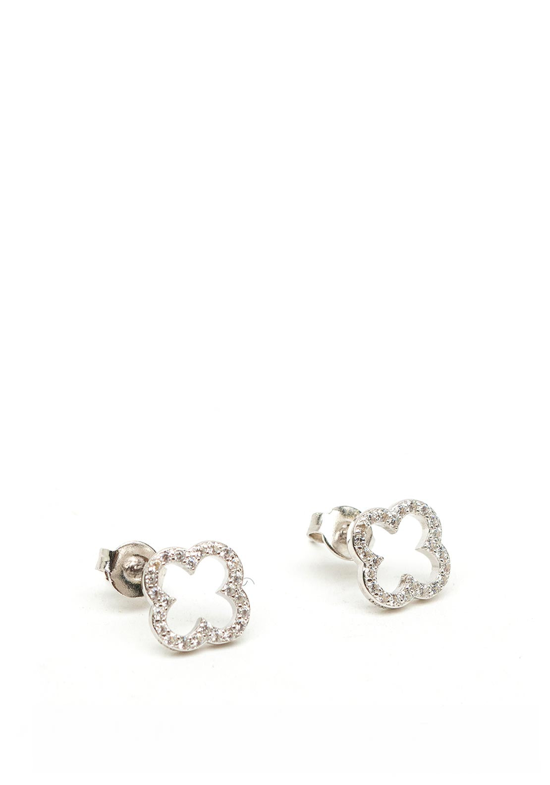 Absolute Diamante Stud Earrings, Silver