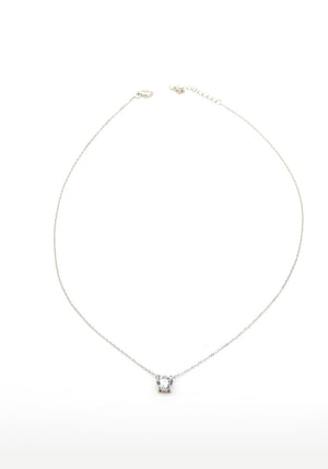 Absolute Diamond Stud Necklace, Silver