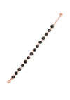 Absolute Black Stone Crystal Bracelet, Rose Gold