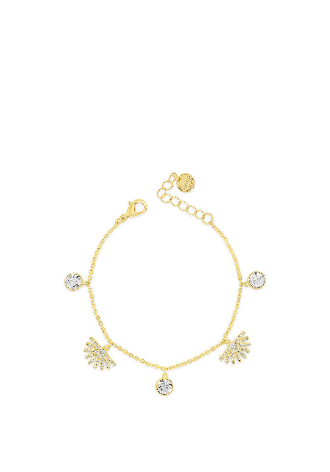 Absolute Sun & Crystal Bracelet, Gold