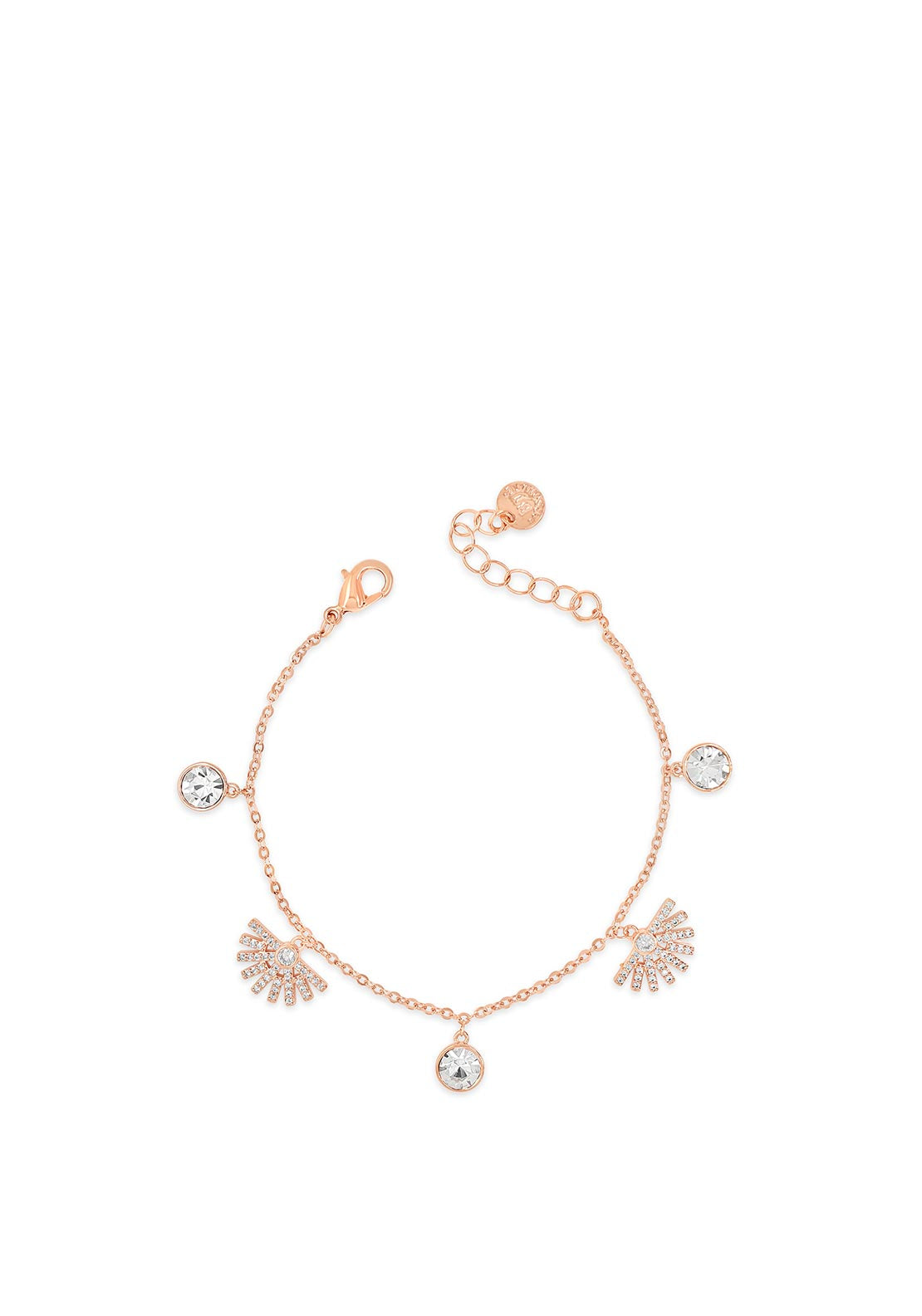 Absolute Sun & Crystal Bracelet, Rose Gold