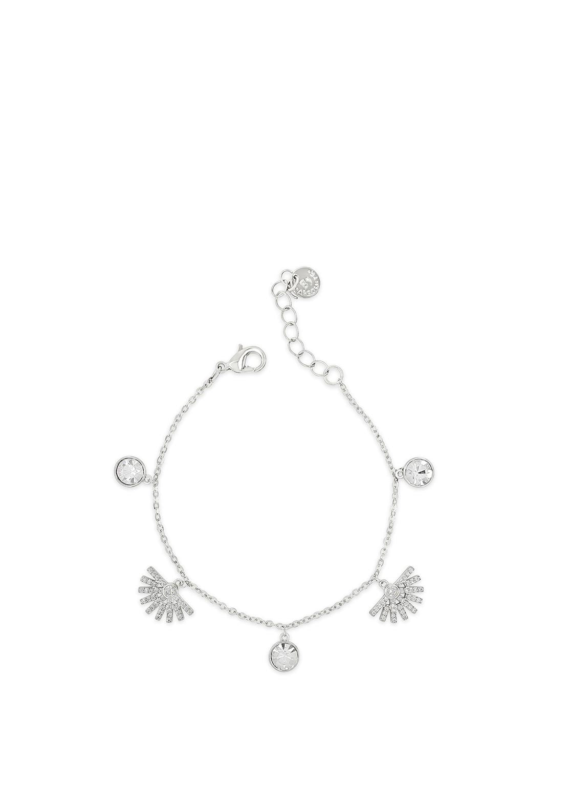 Absolute Sun & Crystal Bracelet, Silver