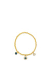 Absolute Sapphire Double Circle Collection Bracelet, Gold