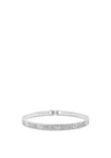 Absolute Crystal Row Bangle, Silver