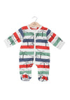 Babybol Baby Boy Palm Tree Print Sleepsuit, White Multi