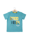 MiniBol Boy Good Vibes Short Sleeve Tee, Blue