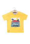 MiniBol Boy Camper Short Sleeve Tee, Yellow