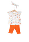 Minibol Girl Mermaid 3 Piece Set, White Multi