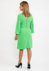 Badoo Flared Sleeve Pencil Dress, Lime Green