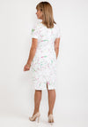 Badoo Marble Style Print Pencil Dress, White Multi