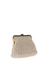 Zen Collection Small Quilted Clutch Bag, Beige