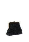 Zen Collection Small Quilted Clutch Bag, Black