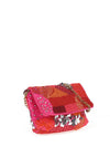 Zen Collection Flap Over Sequins Mini Bag, Pink