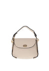 Zen Collection Mini Studded Satchel Bag, Cream