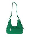 Zen Collection Resin Buckle Hobo Shoulder Bag, Green
