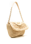 Zen Collection Woven Braid Shoulder Bag, Beige