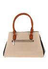 Zen Collection Block Colourway Satchel Bag, Cream Multi