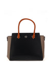 Zen Collection Block Colourway Satchel Bag, Black Multi