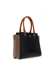 Zen Collection Block Colourway Satchel Bag, Black Multi