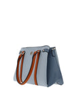 Zen Collection Block Colourway Satchel Bag, Blue Multi