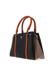 Zen Collection Block Colourway Satchel Bag, Black Multi
