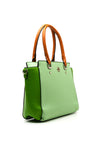 Zen Collection Block Colourway Satchel Bag, Green