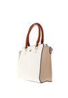 Zen Collection Block Colourway Satchel Bag, White Multi