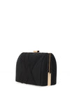 Zen Collection Woven Satin Clutch Bag, Black
