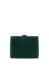 Zen Collection Woven Satin Clutch Bag, Green