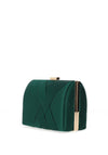 Zen Collection Woven Satin Clutch Bag, Green