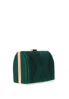 Zen Collection Woven Satin Clutch Bag, Green