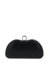 Zen Collection Pearl and Diamante Embellished Clutch Bag, Black