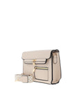 Zen Collection Small Flap Over Crossbody Bag, Cream