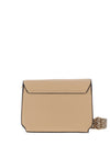 Zen Collection Small Flap Over Crossbody Bag, Beige