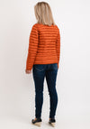 Barbara Lebek Optic Down Reversible Short Jacket, Rust Multi