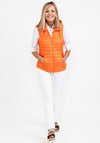 Barbara Lebek Down Free Quilted Gilet, Orange