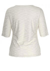 Barbara Lebek Textured Scooped Neck Top, White