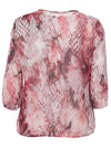 Barbara Lebek Abstract Print Tunic Top, Pink