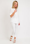 Barbara Lebek Linen Collar Shirt, White