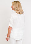 Barbara Lebek Linen Collar Shirt, White