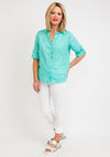 Barbara Lebek Linen Collar Shirt, Mint Green