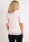 Barbara Lebek Petal Neckline T-Shirt, Pastel Pink