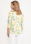 Barbara Lebek Swirl Print Stretch Top, Green Multi
